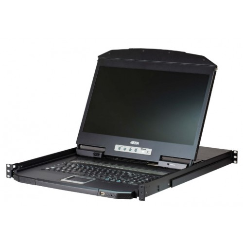 ATEN 8-Port PS/2-USB VGA Single Rail WideScreen LCD KVM Switch [CL3108NX/CL3116NX]