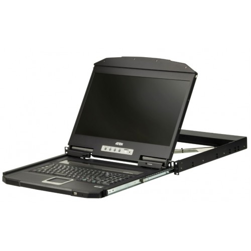 ATEN Ultra Short Depth Single Rail WideScreen LCD Console [CL3700NW]