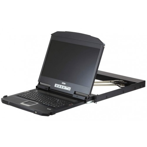 ATEN Ultra Short Depth Dual Rail WideScreen LCD Console [CL3800NW]