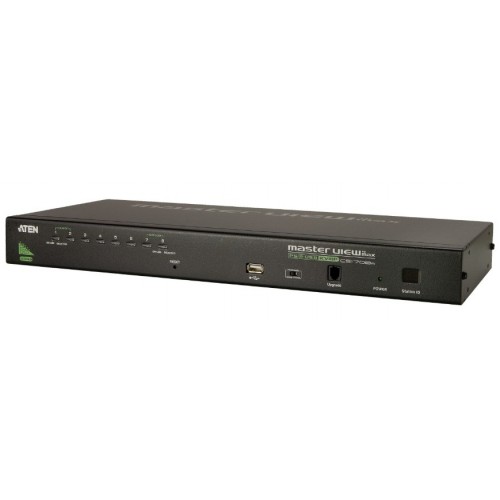 ATEN 8-Port PS/2-USB VGA KVM Switch with Daisy-Chain Port and USB Peripheral Support [CS1708A]