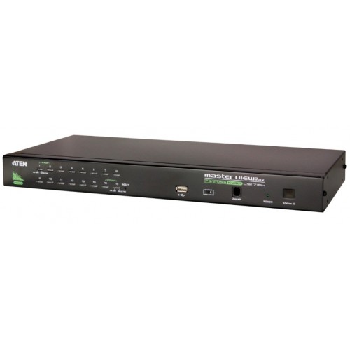 ATEN 16-Port PS/2-USB VGA KVM Switch with Daisy-Chain Port and USB Peripheral Support [CS1716A]