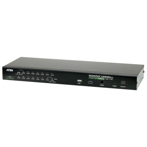 ATEN 1-Local / Remote Shared Access 16-Port PS/2-USB VGA KVM over IP Switch [CS1716i]