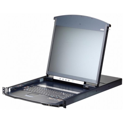 ATEN 1-Local/1-Remote Access 8-Port Multi-Interface Cat 5 Dual Rail LCD KVM over IP Switch [KL1108VN/KL1116VN]