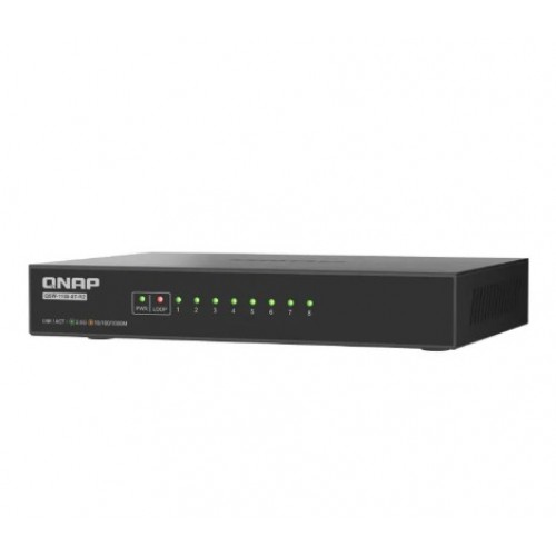 QNAP 8 Ports 2.5GbE Unmanaged Switch [QSW-1108-8T-R2]