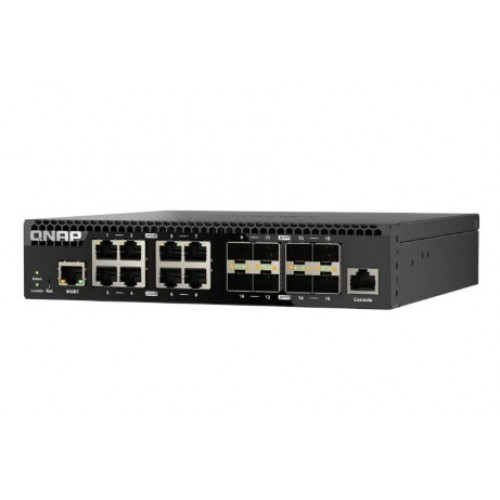 QNAP 16 Ports 10GbE Layer 2 Web-Managed Switch [QSW-IM3216-8S8T]
