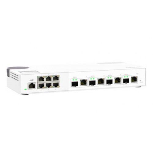 QNAP 4 Ports 10GbE + 6 Ports 2.5GbE Layer 2 Managed Switch [QSW-M2106-4C]