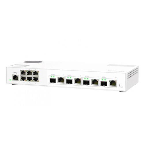 QNAP 4 Ports 10GbE + 6 Ports 2.5GbE Layer 2 Managed Switch [QSW-M2106-4C]