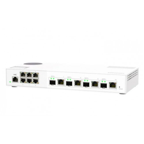 QNAP 4 Ports 10GbE + 6 Ports 2.5GbE Layer 2 Managed Switch [QSW-M2106-4S]