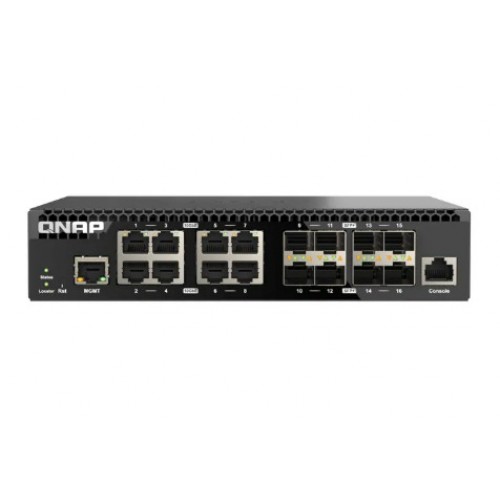 QNAP 16 Ports 10GbE Layer 2 Web-Managed Switch [QSW-M3216R-8S8T]