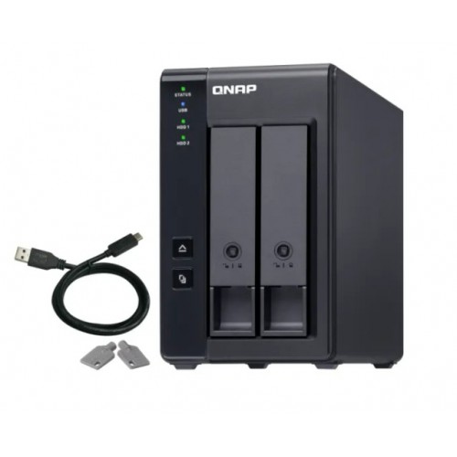 QNAP 2-Bay Direct Attached Storage with Hardware RAID [TR-002]