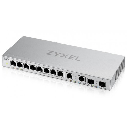 Zyxel 12-Port Unmanaged Multi-Gigabit Switch with 2-Port 2.5G and 2-Port 10G SFP+ [XGS1010-12]