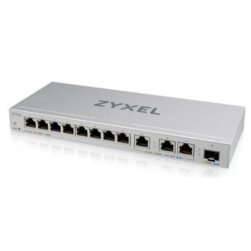 Zyxel 12-Port Web-Managed Multi-Gigabit Switch includes 3-Port 10G and 1-Port 10G SFP+ [XGS1250-12]