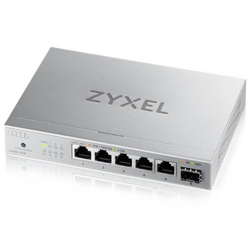 Zyxel 5-Port 2.5G Unmanaged Switch with 10G Uplink [XMG-105]