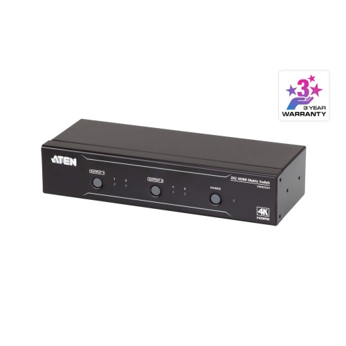 ATEN 2x2 4K HDMI Matrix Switch -VM0202H ATEN 2x2 4K HDMI Matrix Switch -VM0202H