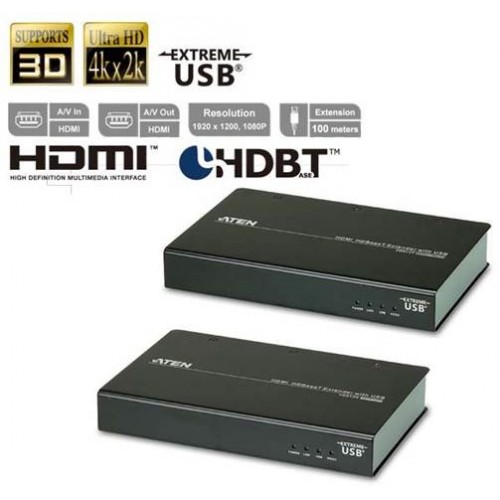 Aten 4K HDMI Cat 5/6 Extender w/Extreme USB – VE813A